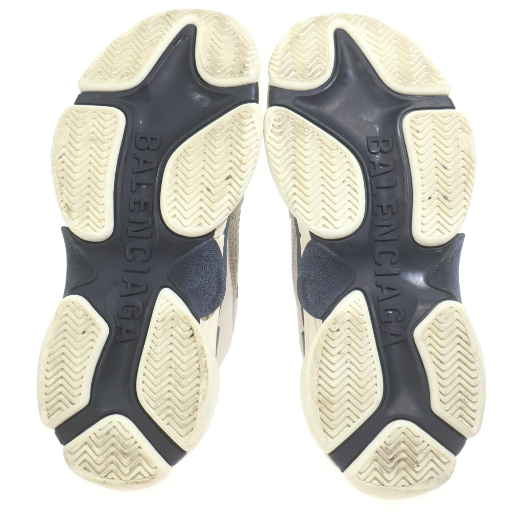 BALENCIAGA(バレンシアガ) トリプル S レースアップローカットスニーカー ベージュ #39 524039 レディース