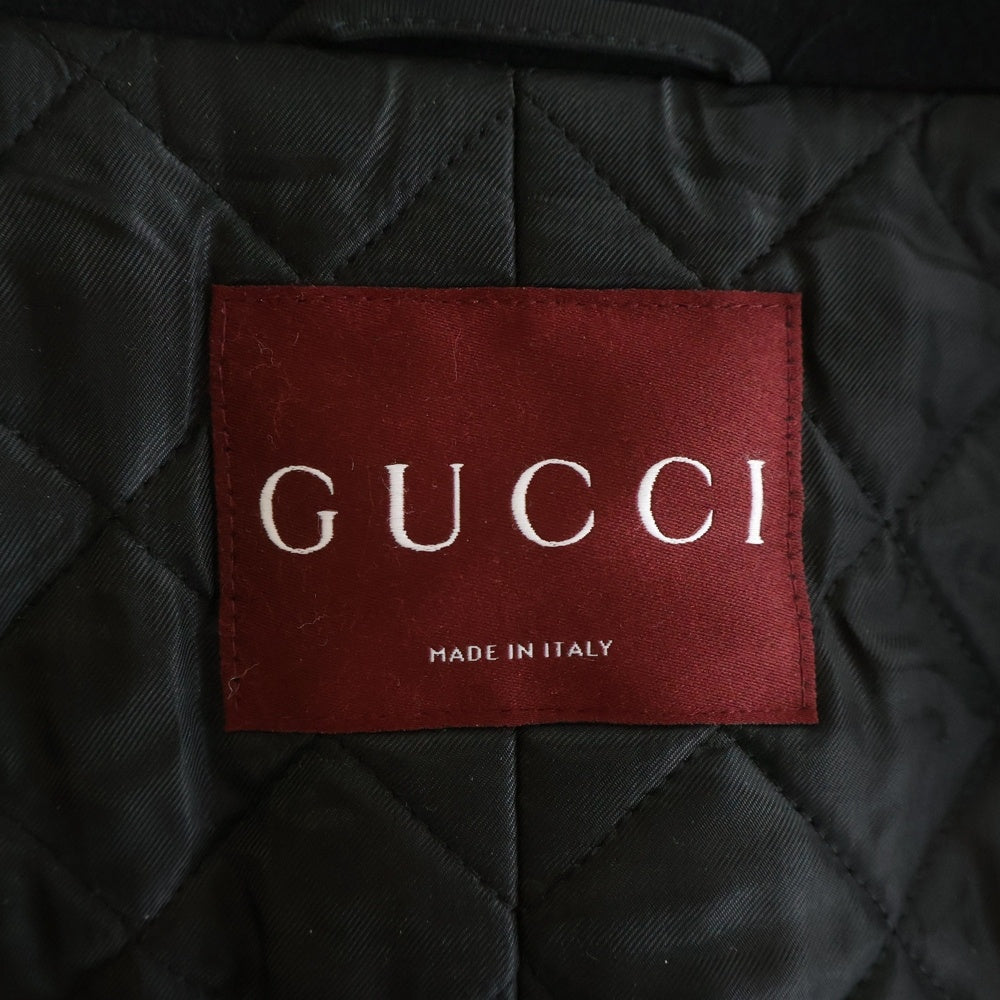 GUCCI(グッチ) 24AW ダブルブレスト ウール コート ブラック 806858 レディース