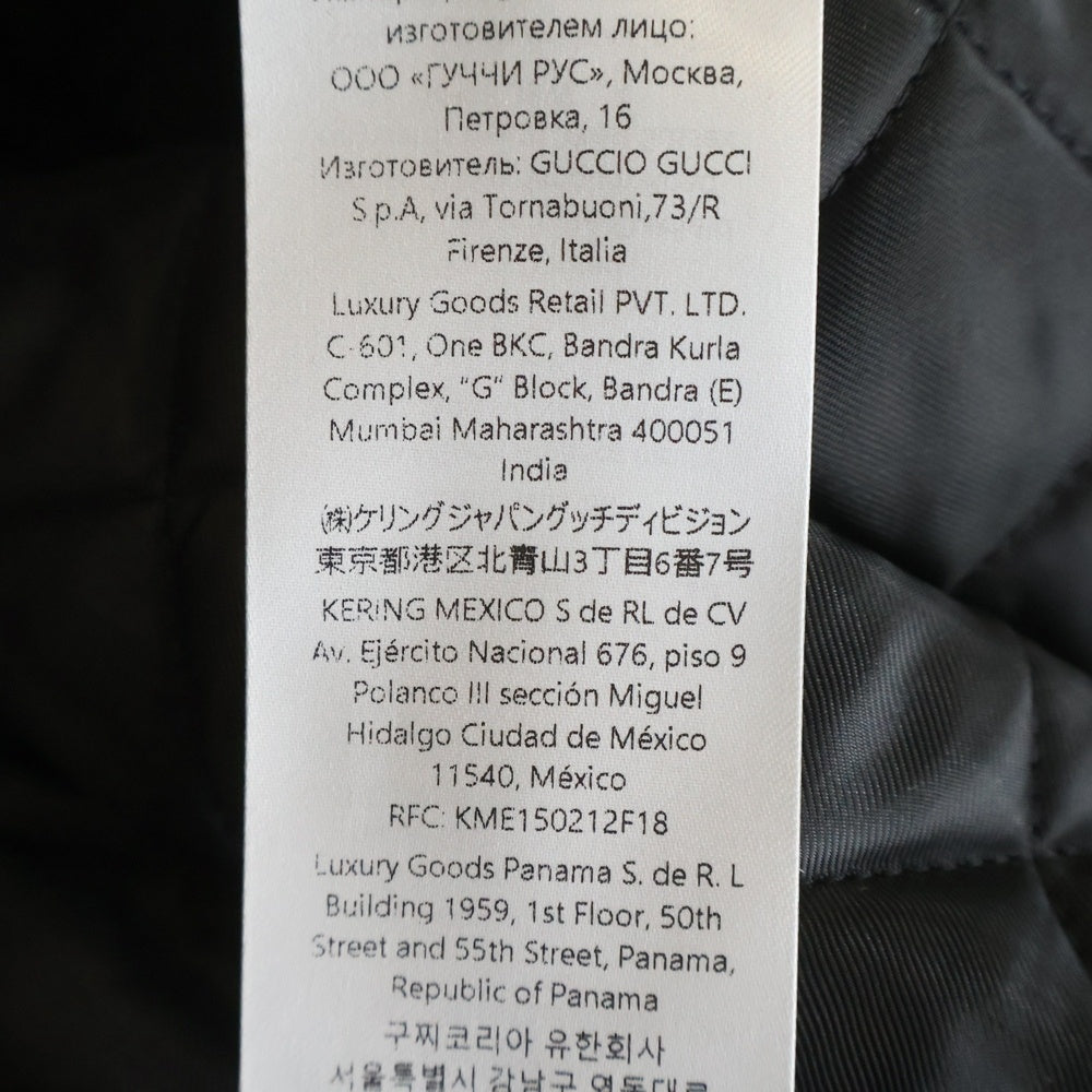 GUCCI(グッチ) 24AW ダブルブレスト ウール コート ブラック 806858 レディース