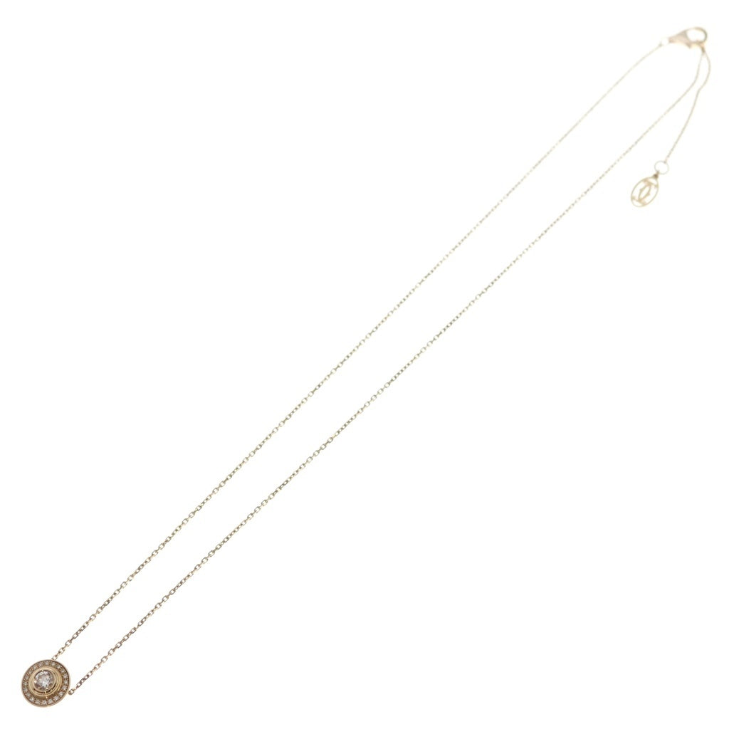 Cartier(カルティエ) ダムール パヴェダイヤ ネックレス ペンダント チェーン 750PG 3.4g レディース