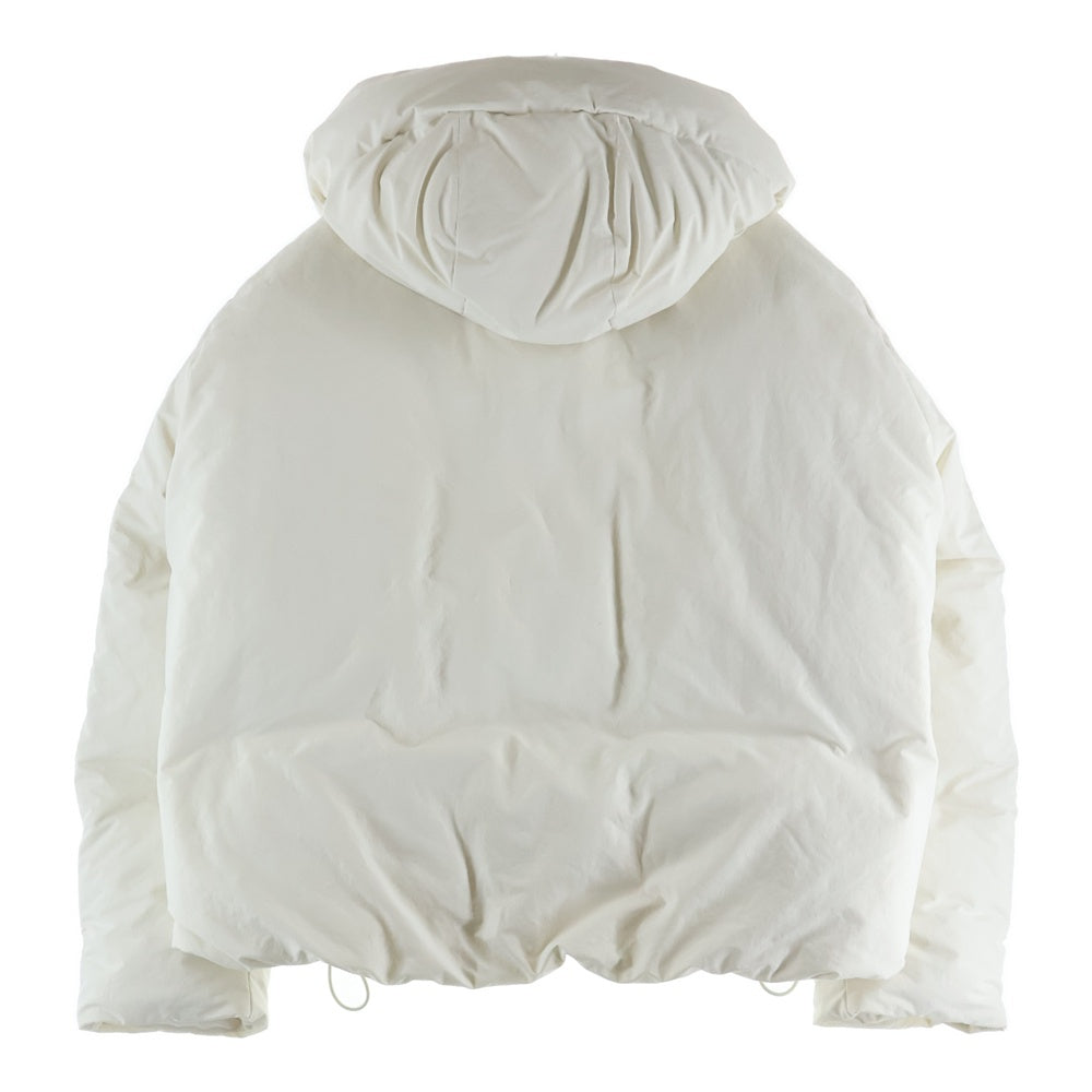 JIL SANDER +(ジルサンダープラス) 22AW ジップアップ フーデット ダウンジャケット ホワイト J40AF0009