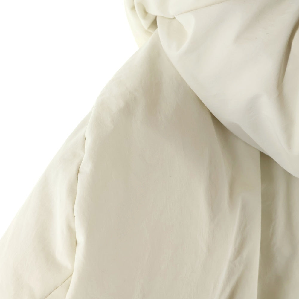 JIL SANDER +(ジルサンダープラス) 22AW ジップアップ フーデット ダウンジャケット ホワイト J40AF0009