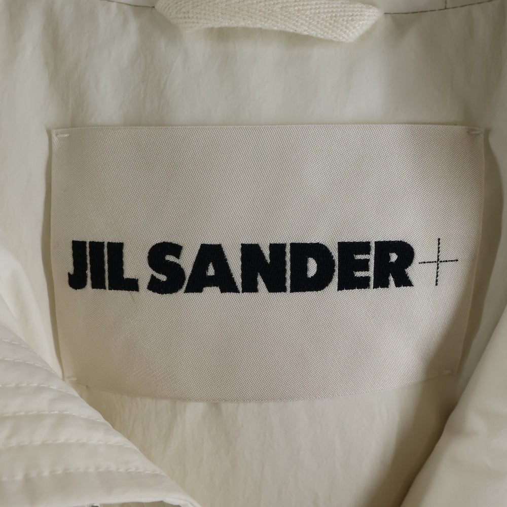 JIL SANDER +(ジルサンダープラス) 22AW ジップアップ フーデット ダウンジャケット ホワイト J40AF0009