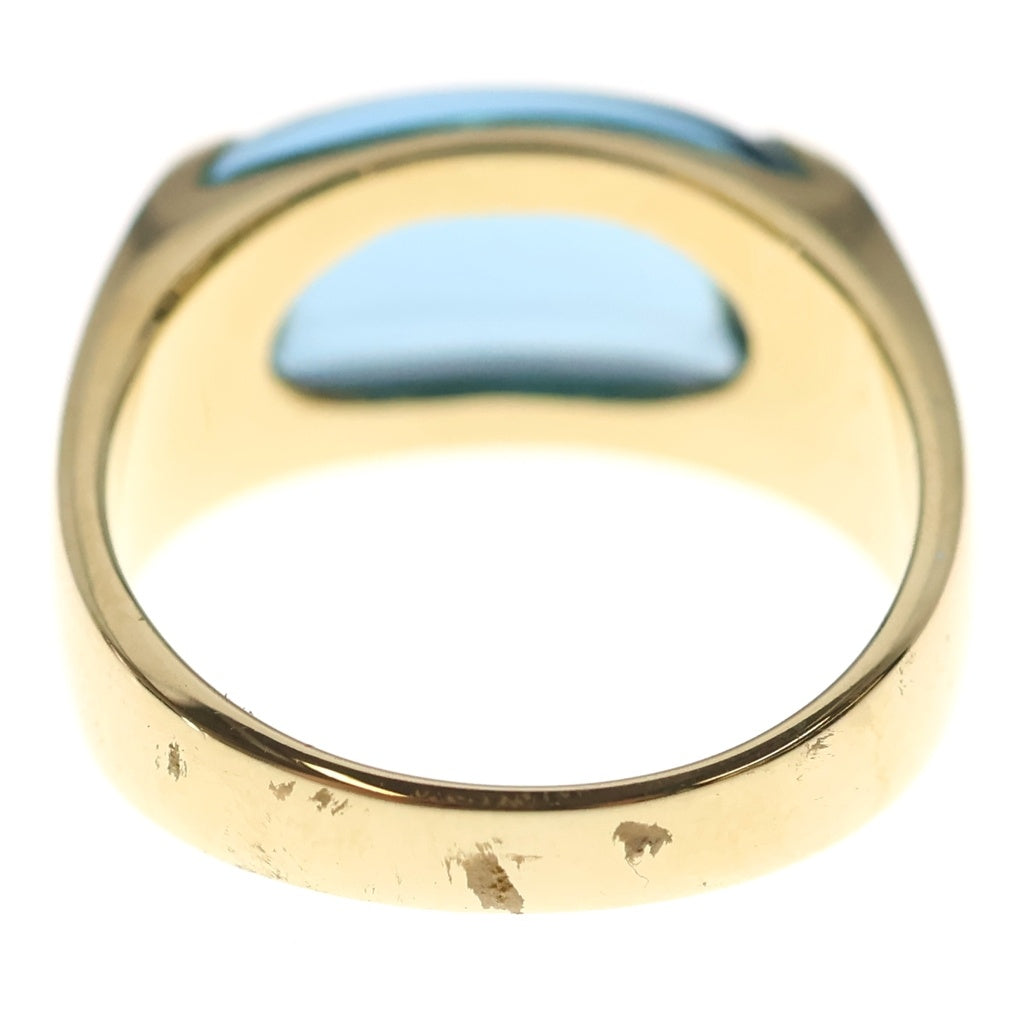 BVLGARI(ブルガリ) トロンケット リング ブルー/ゴールド K18YG #14 7.7g レディース