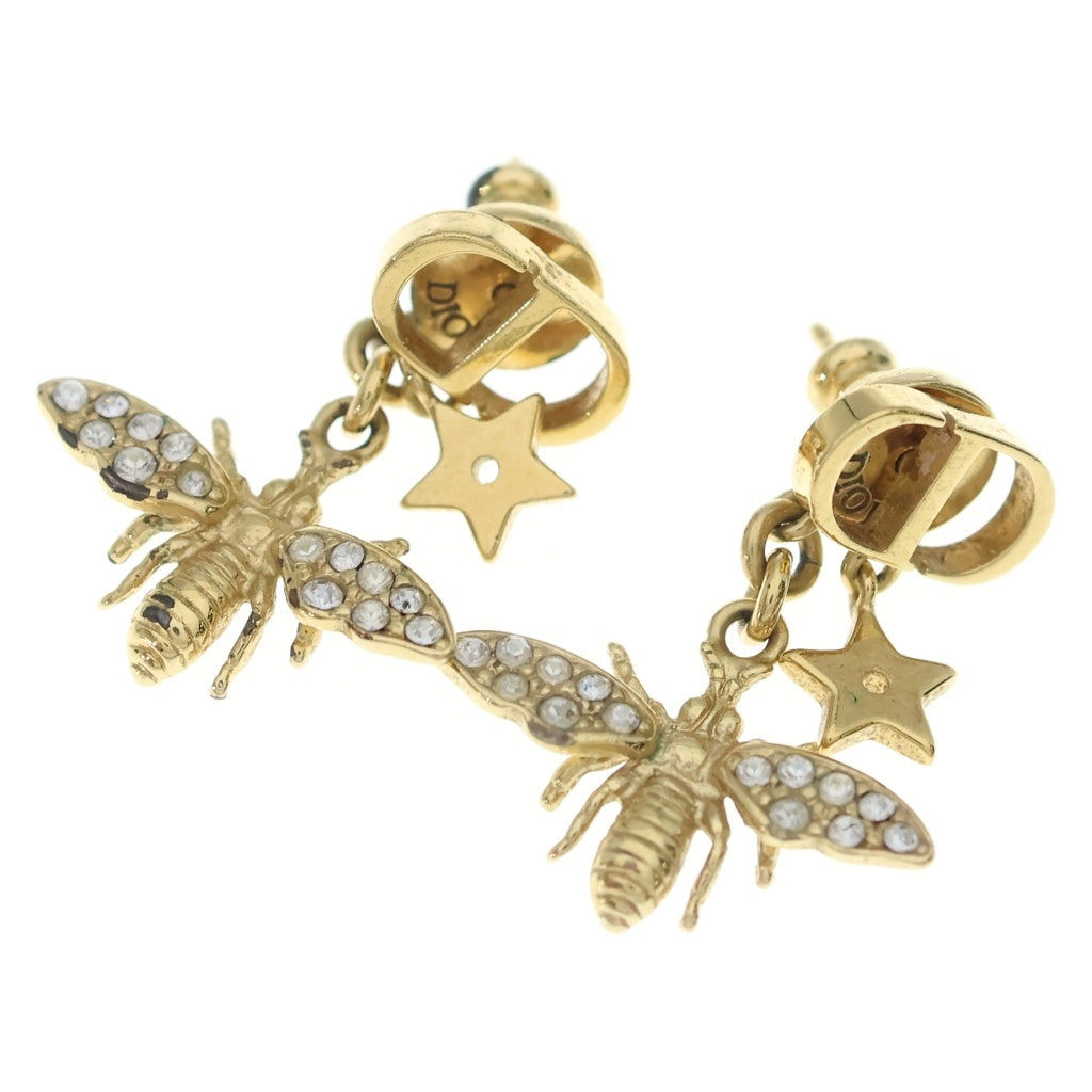 Christian Dior(クリスチャンディオール) CDロゴ ビー ドロップ ピアス ゴールド レディース