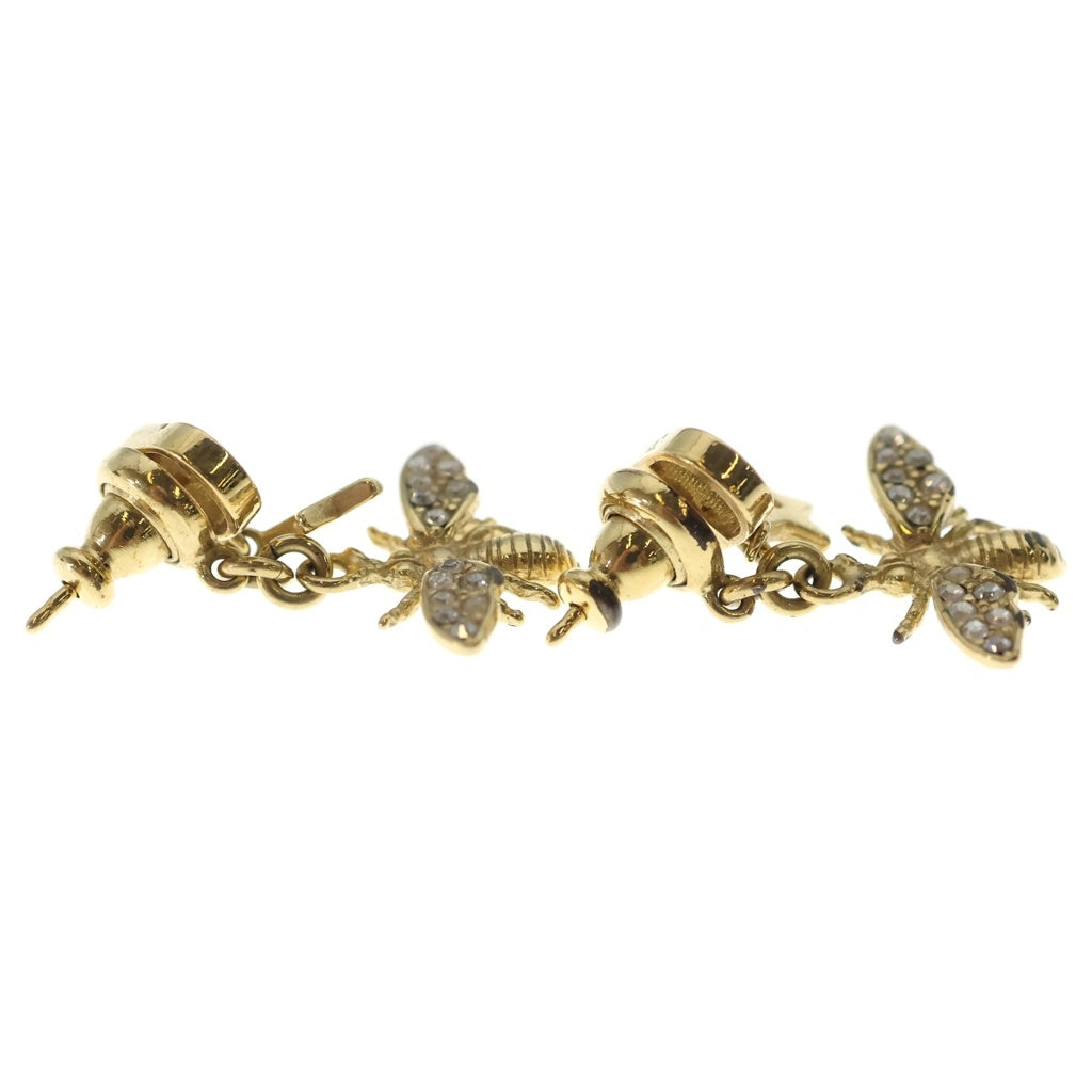 Christian Dior(クリスチャンディオール) CDロゴ ビー ドロップ ピアス ゴールド レディース