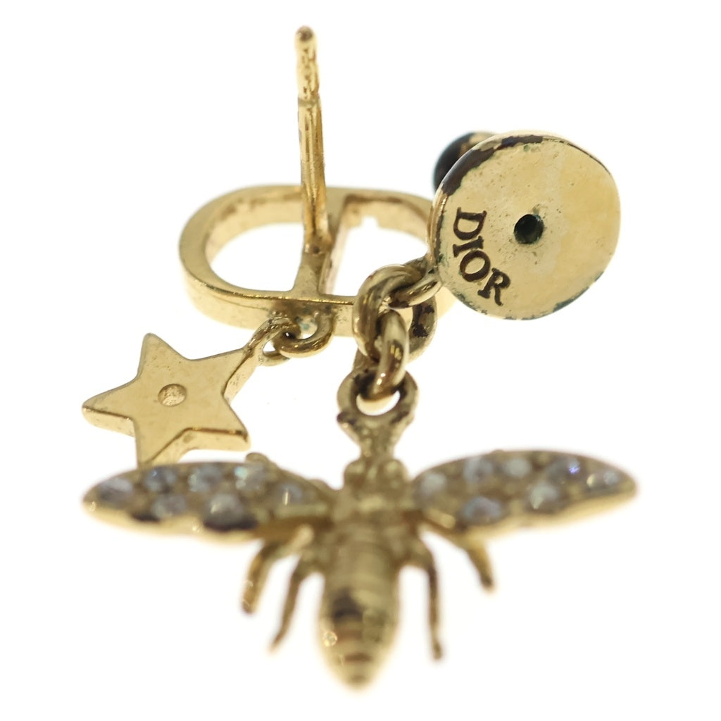 Christian Dior(クリスチャンディオール) CDロゴ ビー ドロップ ピアス ゴールド レディース