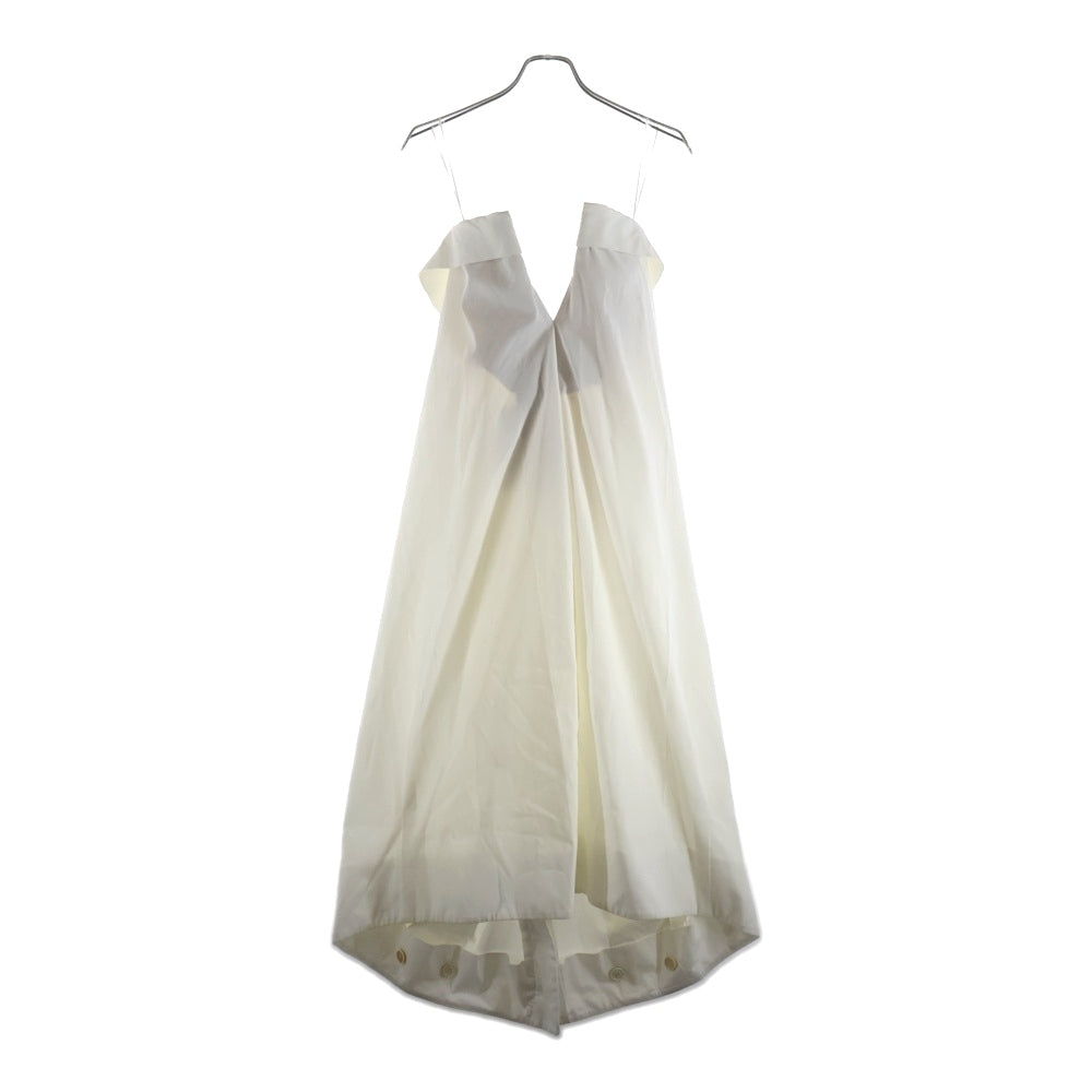 Maison Martin Margiela(メゾンマルタンマルジェラ) 20SS 白タグ アーティザナル スラックス反転デザイン Vネックワンピース ドレス ホワイト レディース S29CT0945