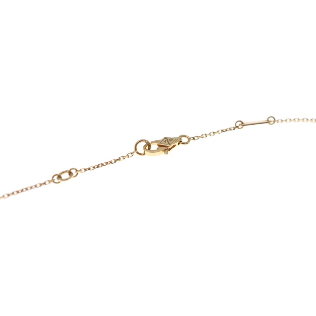 Van Cleef & Arpels(ヴァンクリーフアンドアーペル) スウィートアルハンブラ カーネリアン ネックレス ペンダント チェーン レッド/ピンクゴールド 750PG 2.8g レディース