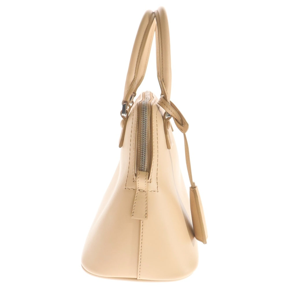 Maison Margiela(メゾンマルジェラ) 5AC ミニ 2WAYバッグ ショルダーバッグ ハンドバッグ ベージュ×レザー シルバー金具 レディース