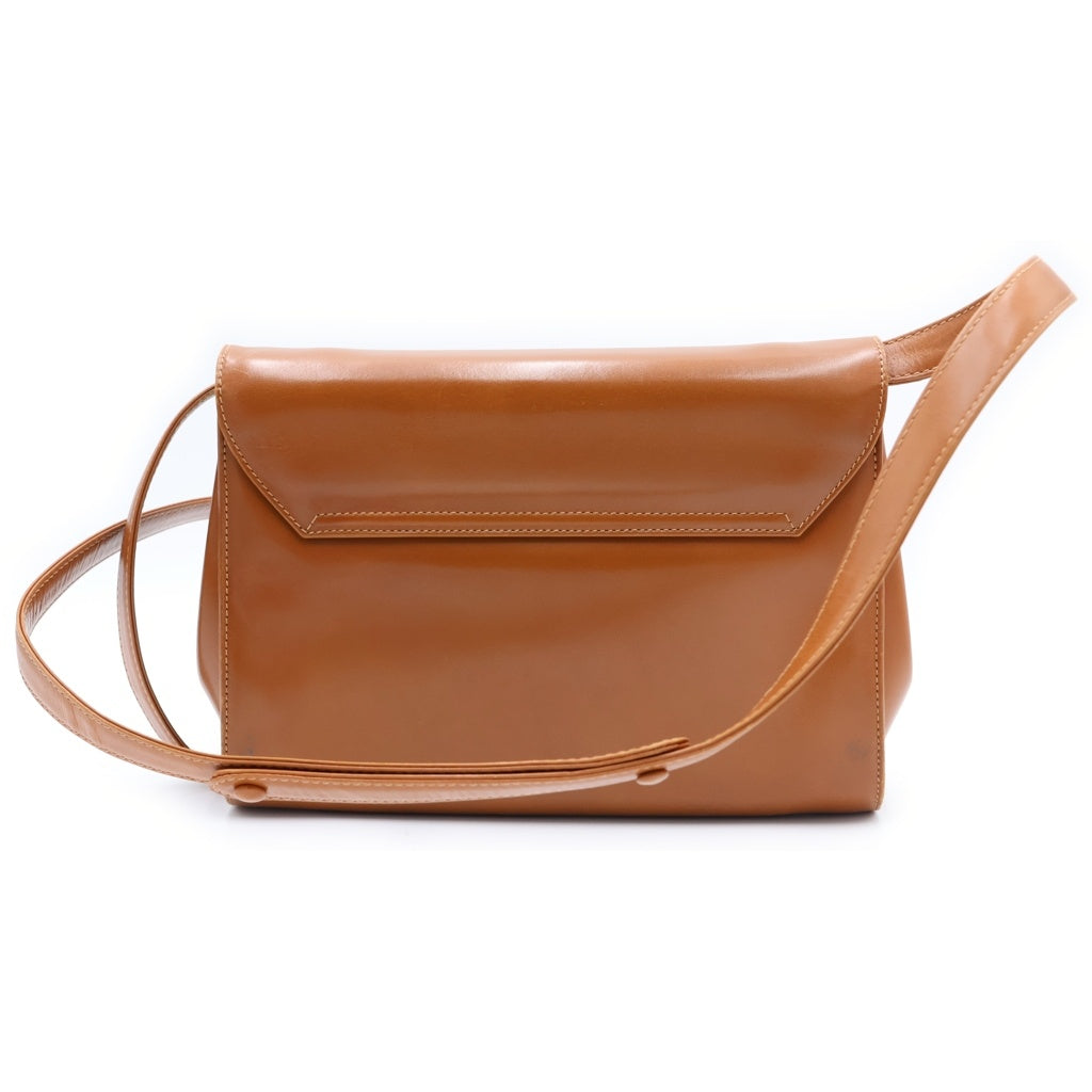 GUCCI(グッチ) オールドグッチ ショルダーバッグ ブラウン レザー 004.109.0446 ゴールド金具 レディース