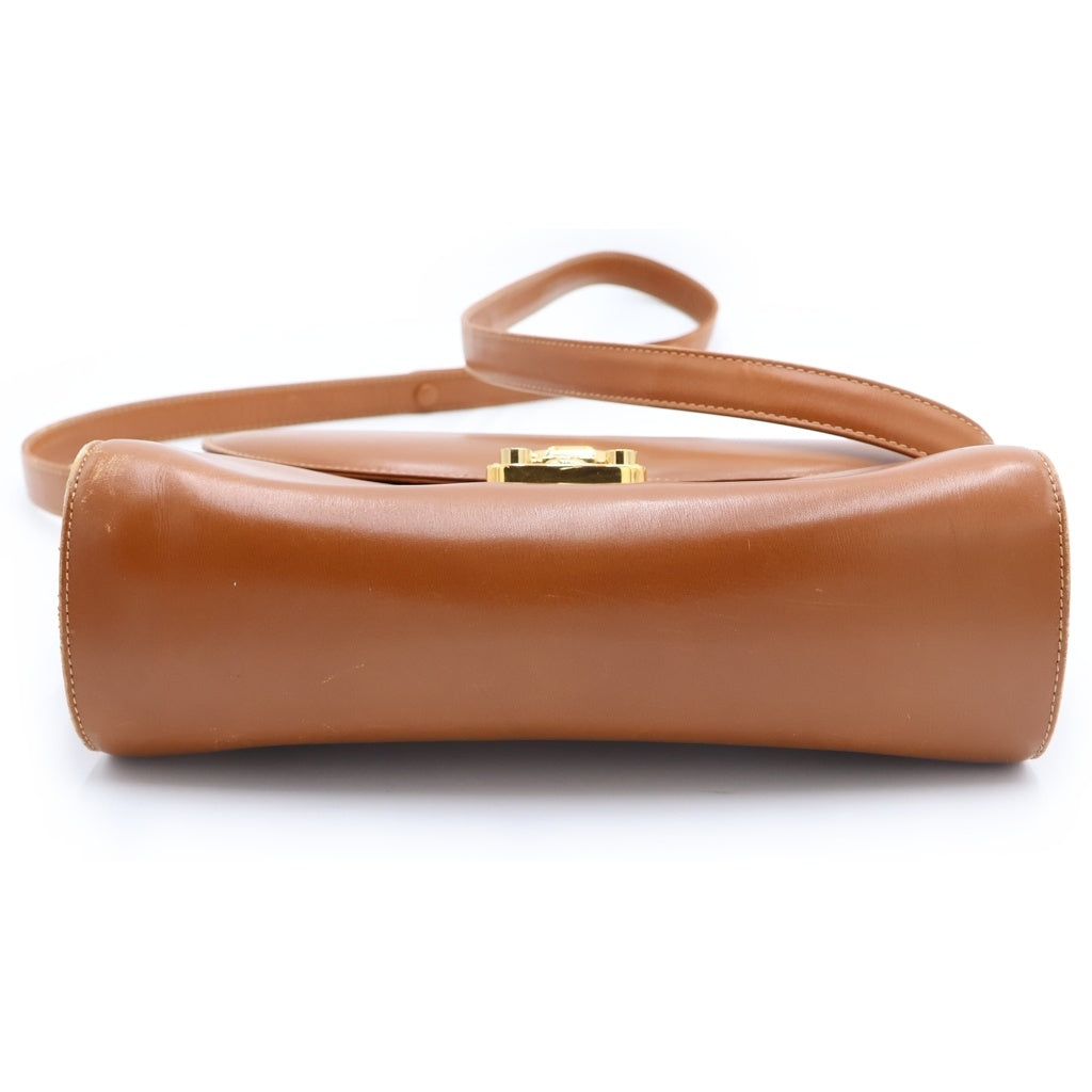 GUCCI(グッチ) オールドグッチ ショルダーバッグ ブラウン レザー 004.109.0446 ゴールド金具 レディース
