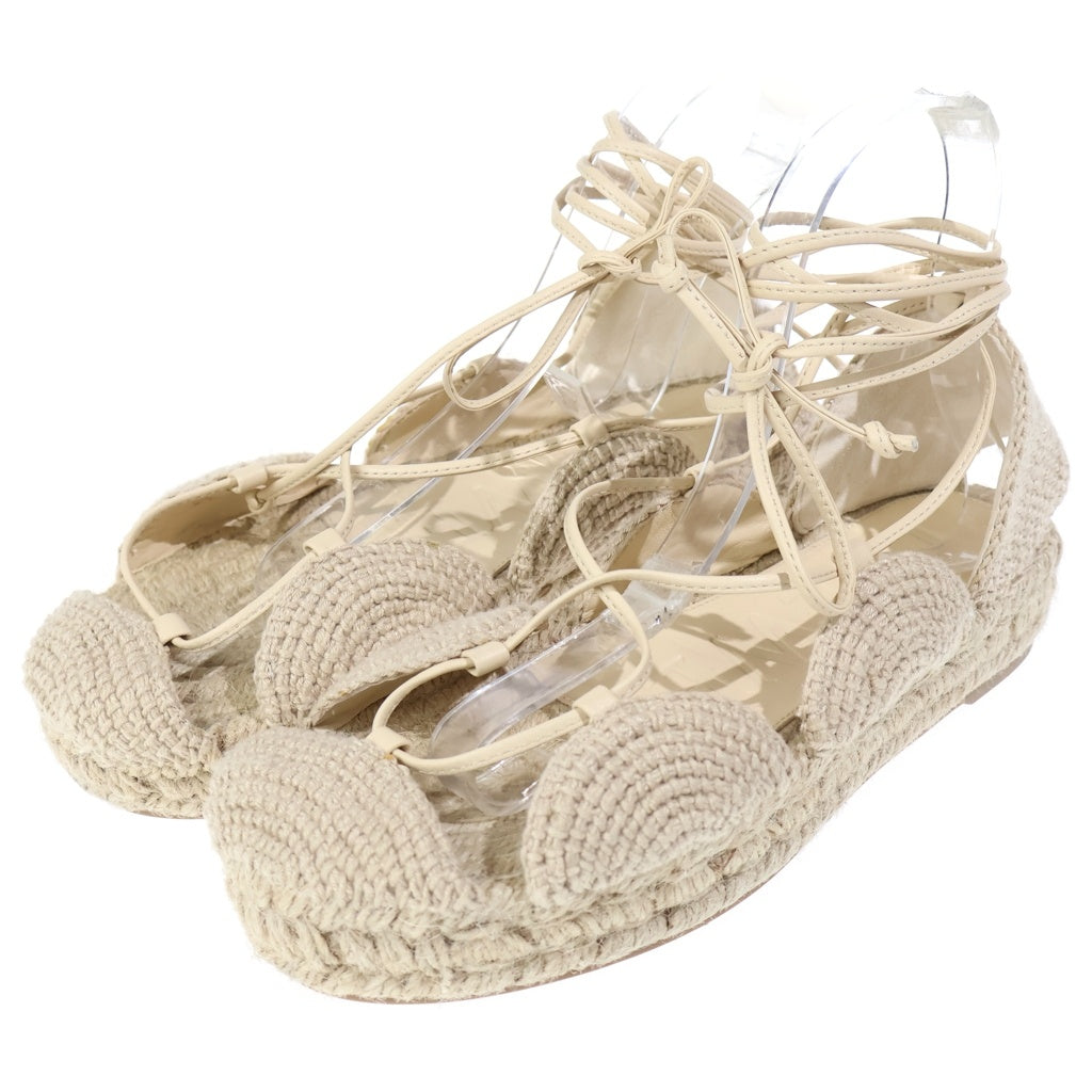 LOEWE(ロエベ) ■SOLAR ESPADRILLE ソーラー ウエッジ エスパドリーユ サンダル ベージュ 37 L616465X53 レディース