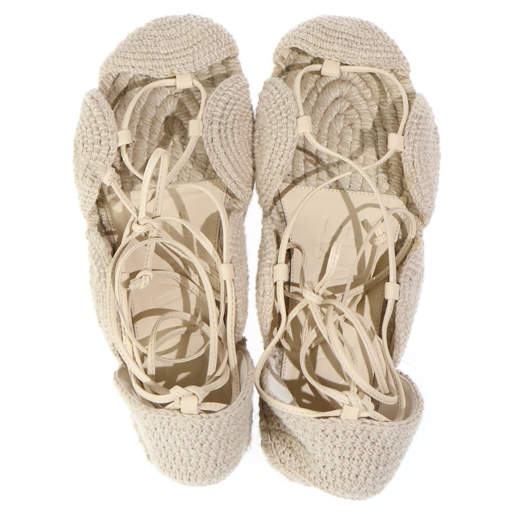 LOEWE(ロエベ) ■SOLAR ESPADRILLE ソーラー ウエッジ エスパドリーユ サンダル ベージュ 37 L616465X53 レディース