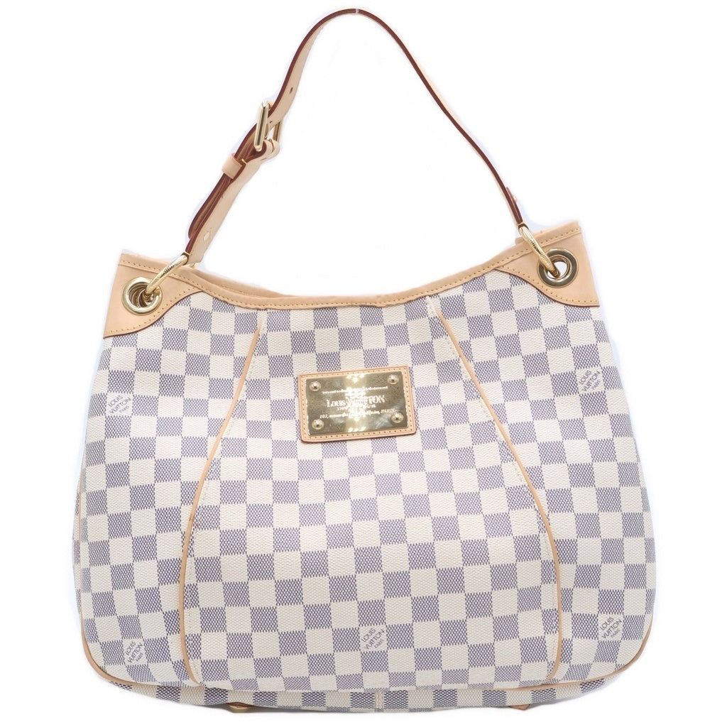 LOUIS VUITTON(ルイヴィトン) ガリエラPM ダミエアズール PVC レザー ワンショルダーバッグ ゴールド金具 アイボリー N55215 レディース