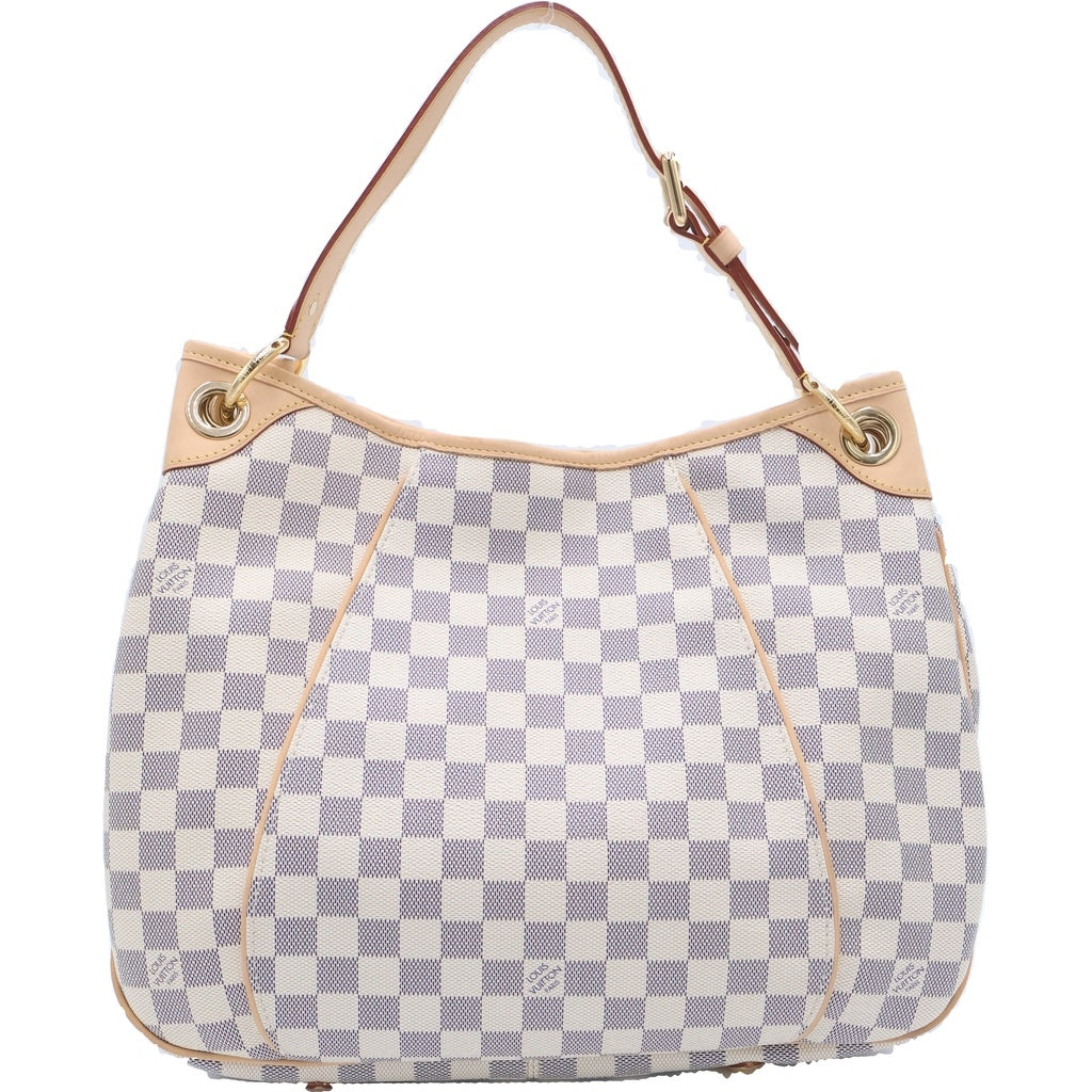 LOUIS VUITTON(ルイヴィトン) ガリエラPM ダミエアズール PVC レザー ワンショルダーバッグ ゴールド金具 アイボリー N55215 レディース