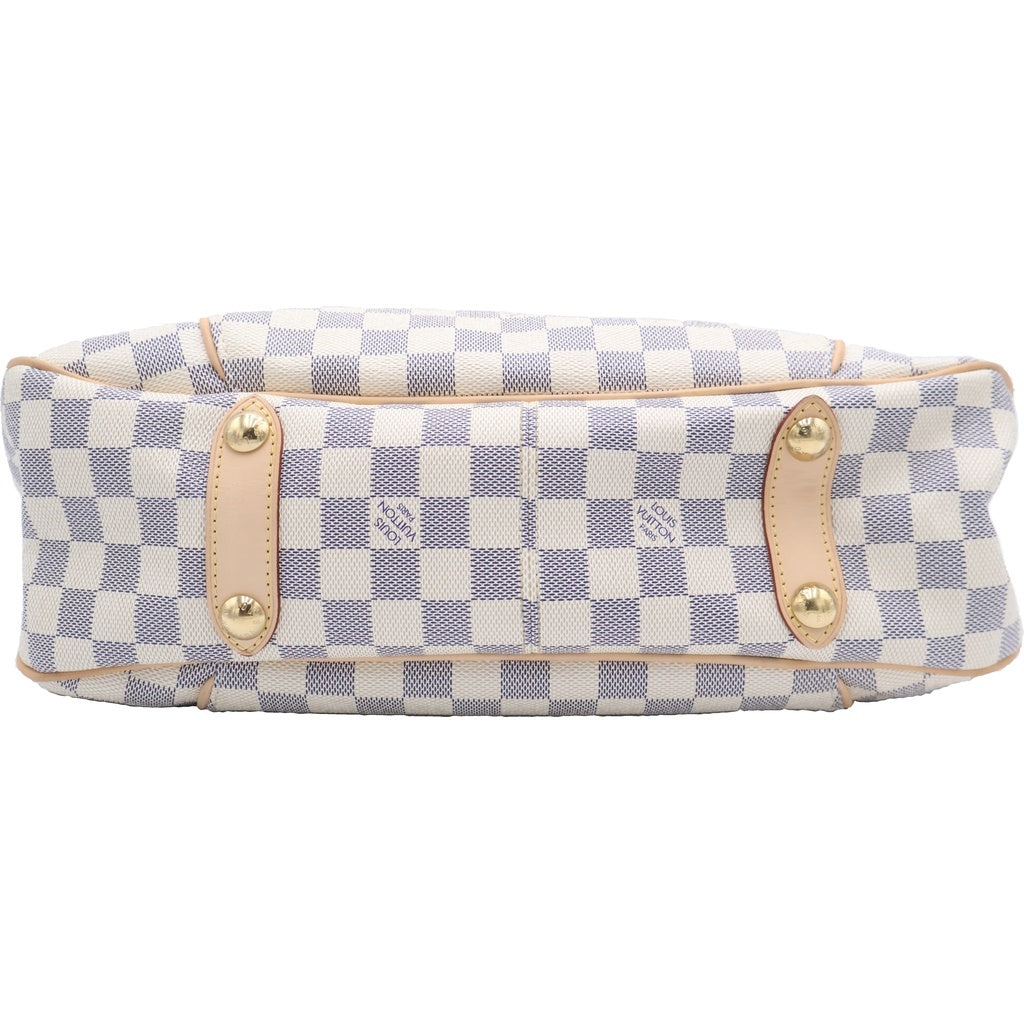 LOUIS VUITTON(ルイヴィトン) ガリエラPM ダミエアズール PVC レザー ワンショルダーバッグ ゴールド金具 アイボリー N55215 レディース