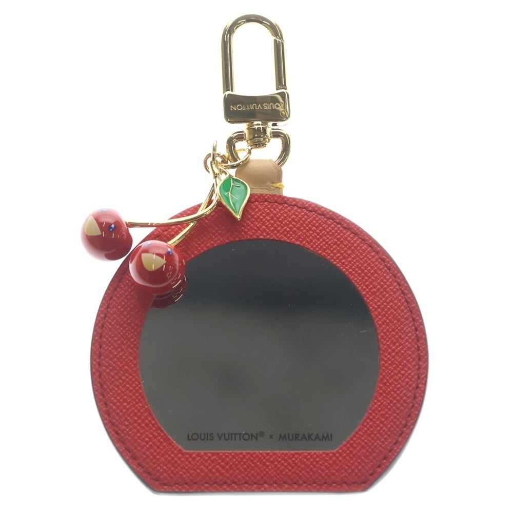 LOUIS VUITTON(ルイヴィトン) ×TM バッグチャーム LVミニミラー チェリー バッグチャーム ブラウン×レッド M02830 ゴールド金具 レディース