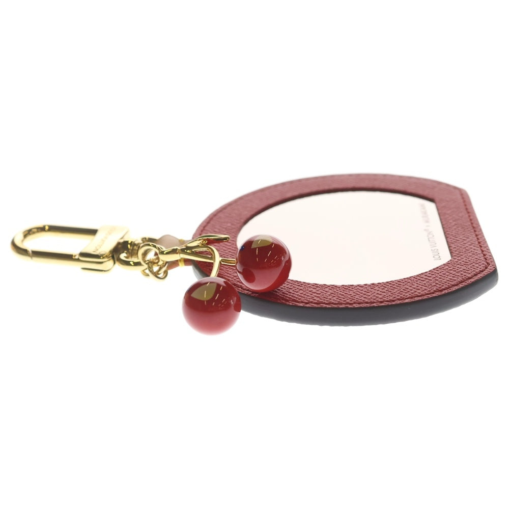 LOUIS VUITTON(ルイヴィトン) ×TM バッグチャーム LVミニミラー チェリー バッグチャーム ブラウン×レッド M02830 ゴールド金具 レディース
