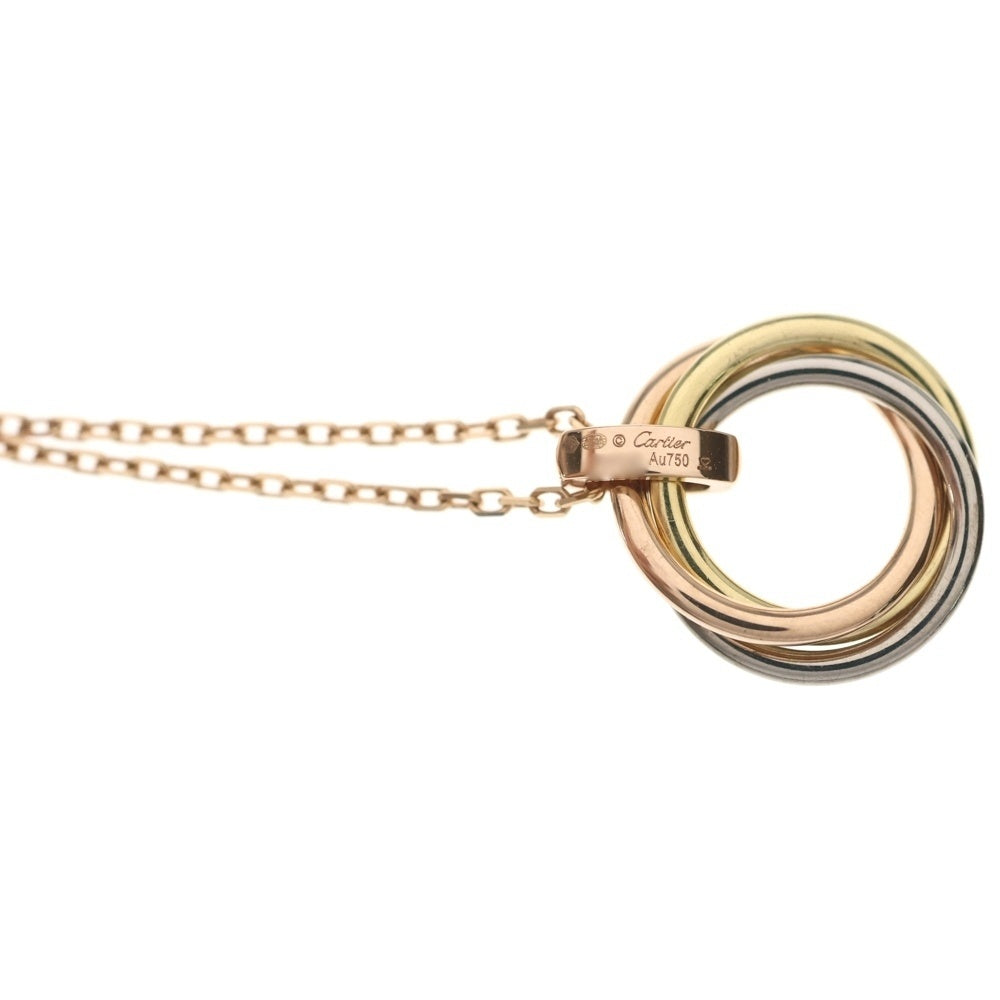 Cartier(カルティエ) トリニティ ダイヤ ネックレス ペンダント チェーン ピンクゴールド Au750YG/PG/WG レ。ディース