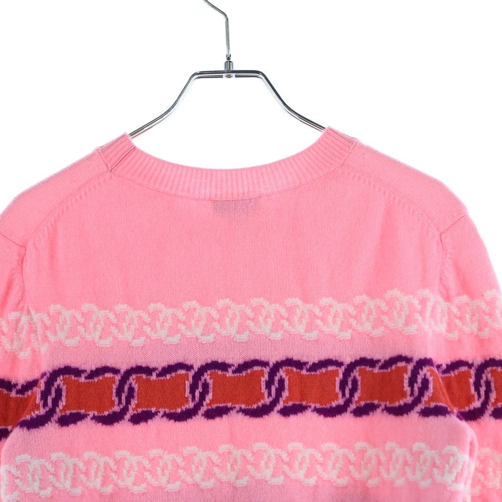 CHANEL(シャネル) カシミヤ混 ココマーク ニット ピンク #34 P75775K10913 レディース