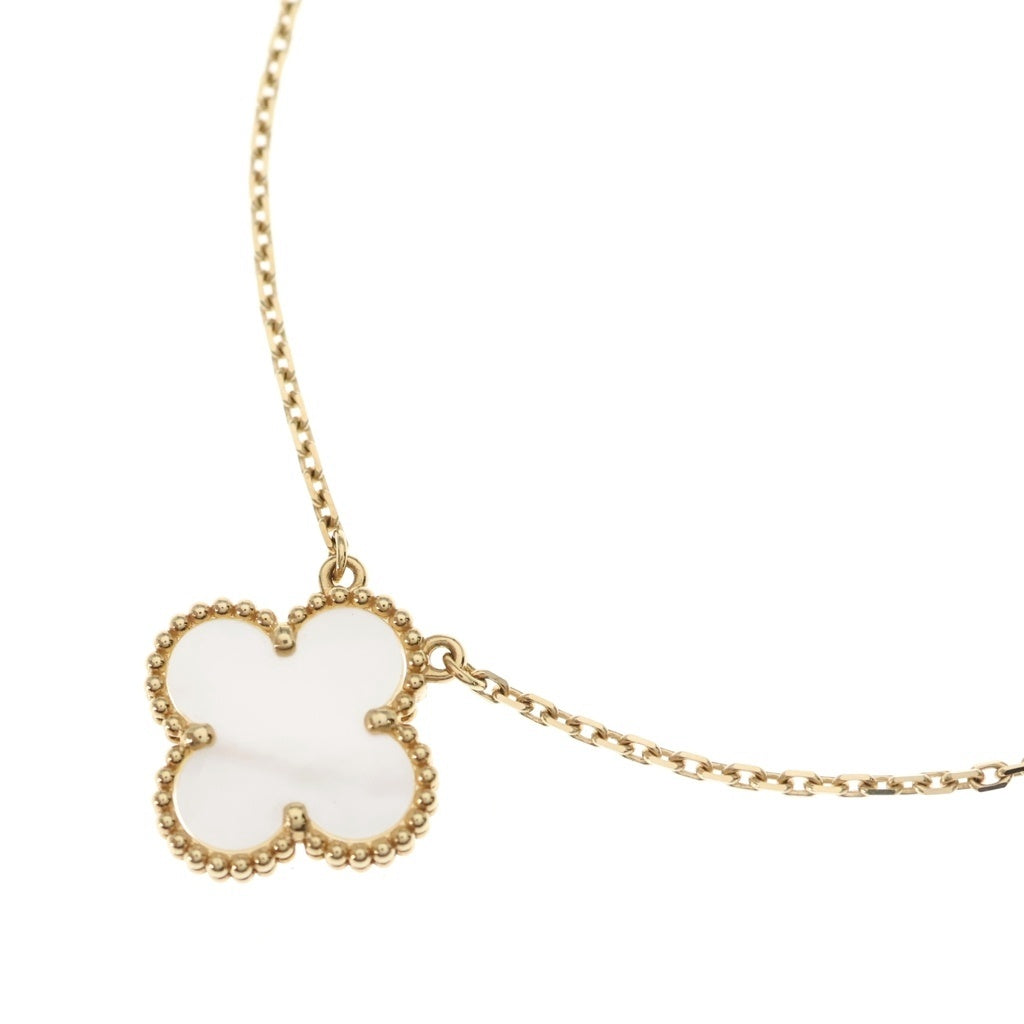 Van Cleef & Arpels(ヴァンクリーフアンドアーペル) ヴィンテージアルハンブラ マザーオブパール ネックレス K18YG イエローゴールド VCARA45900 レディース
