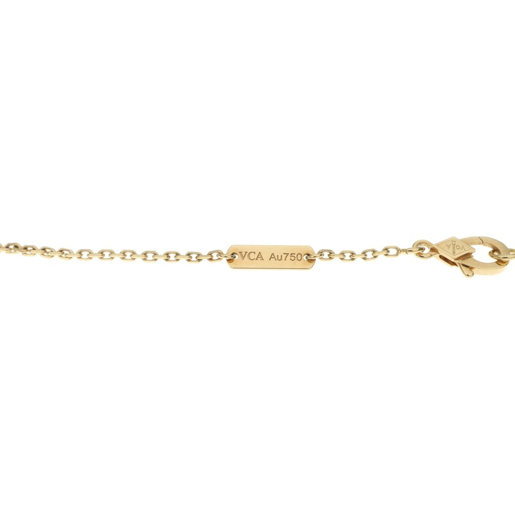 Van Cleef & Arpels(ヴァンクリーフアンドアーペル) ヴィンテージアルハンブラ マザーオブパール ネックレス K18YG イエローゴールド VCARA45900 レディース