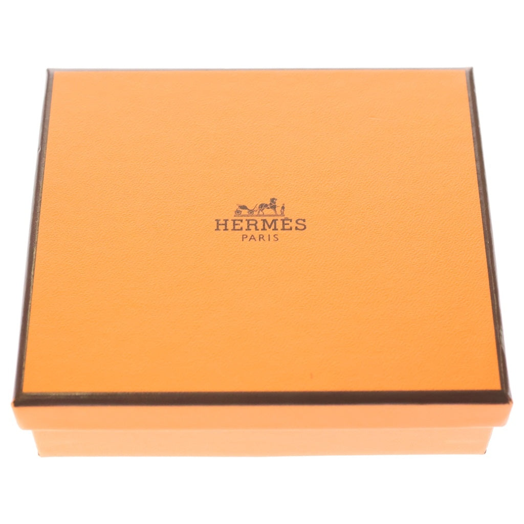 HERMES(エルメス) エルメス カルヴィデュオ エプソン レザー 小銭入れ コインケース 財布 オレンジ W刻印 レディース