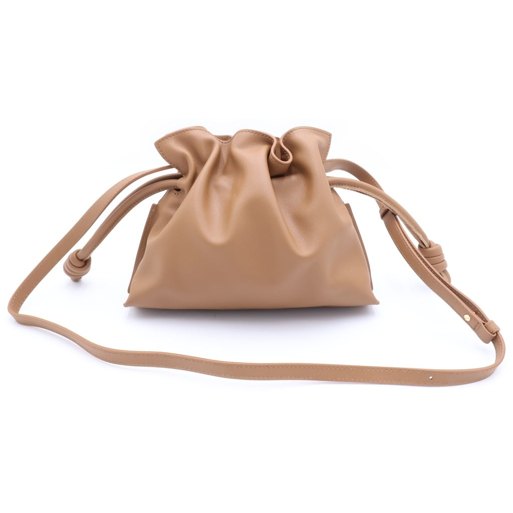 LOEWE(ロエベ) フラメンコ ミニ レザー 2WAYショルダー ハンドバッグ ブラウン レディース