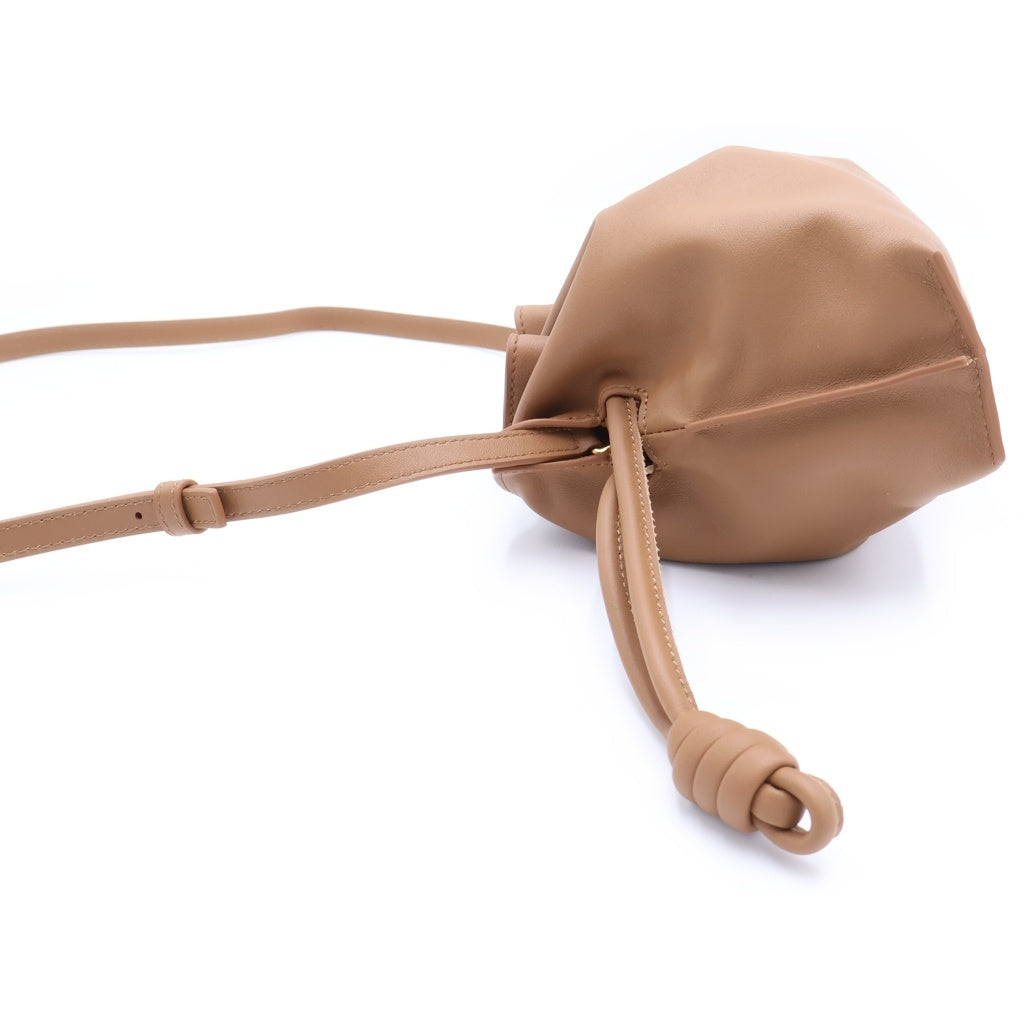 LOEWE(ロエベ) フラメンコ ミニ レザー 2WAYショルダー ハンドバッグ ブラウン レディース