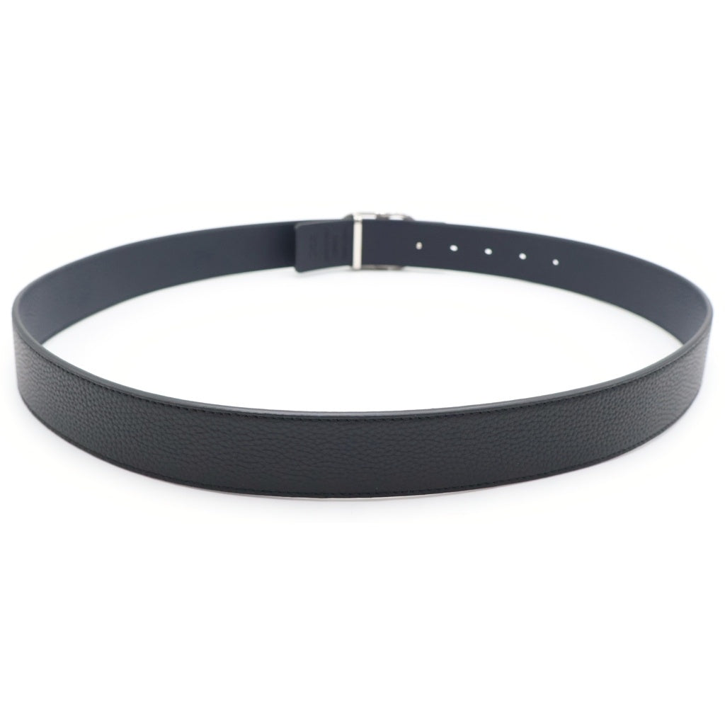 DIOR(ディオール) CDロゴ リバーシブル レザーベルト ブラック シルバー金具♯100/40 レディース
