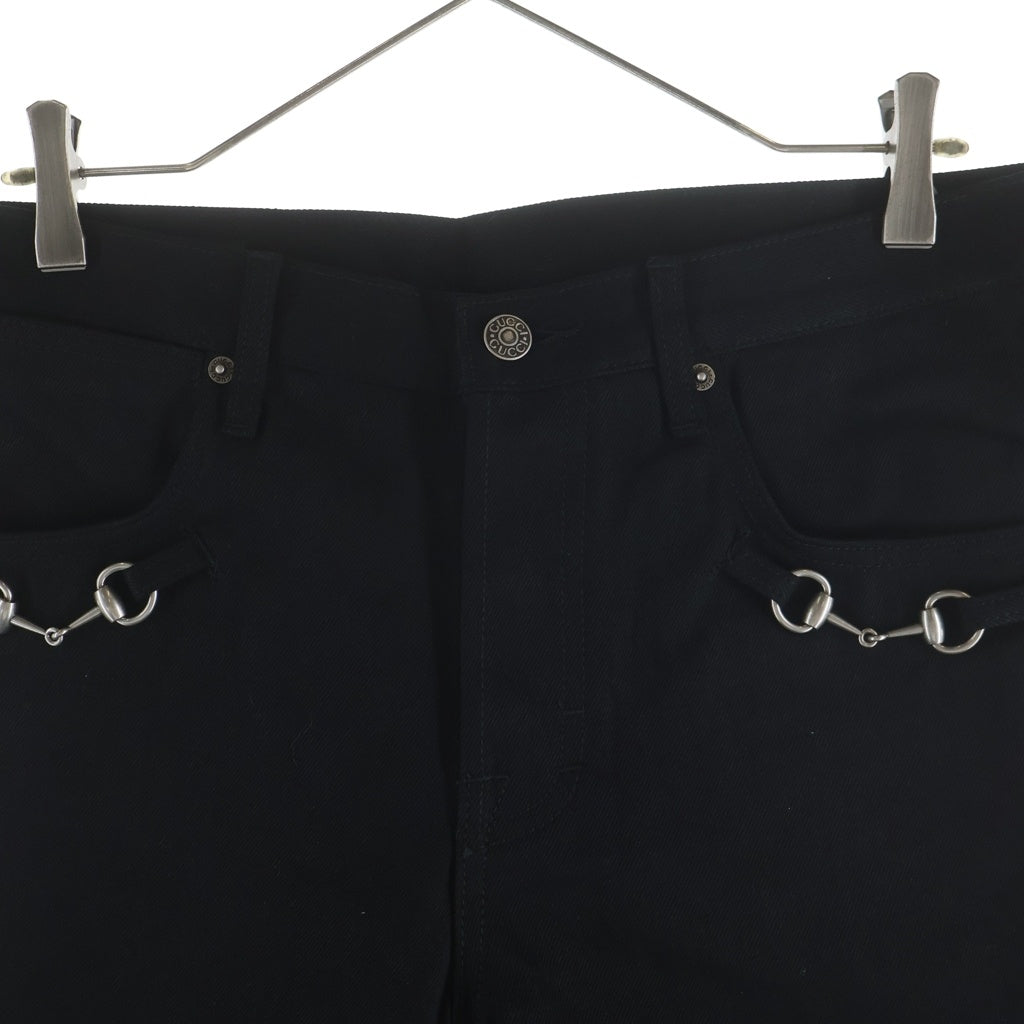 GUCCI(グッチ) 26SS ホースビット ディテール ストレート デニムパンツ