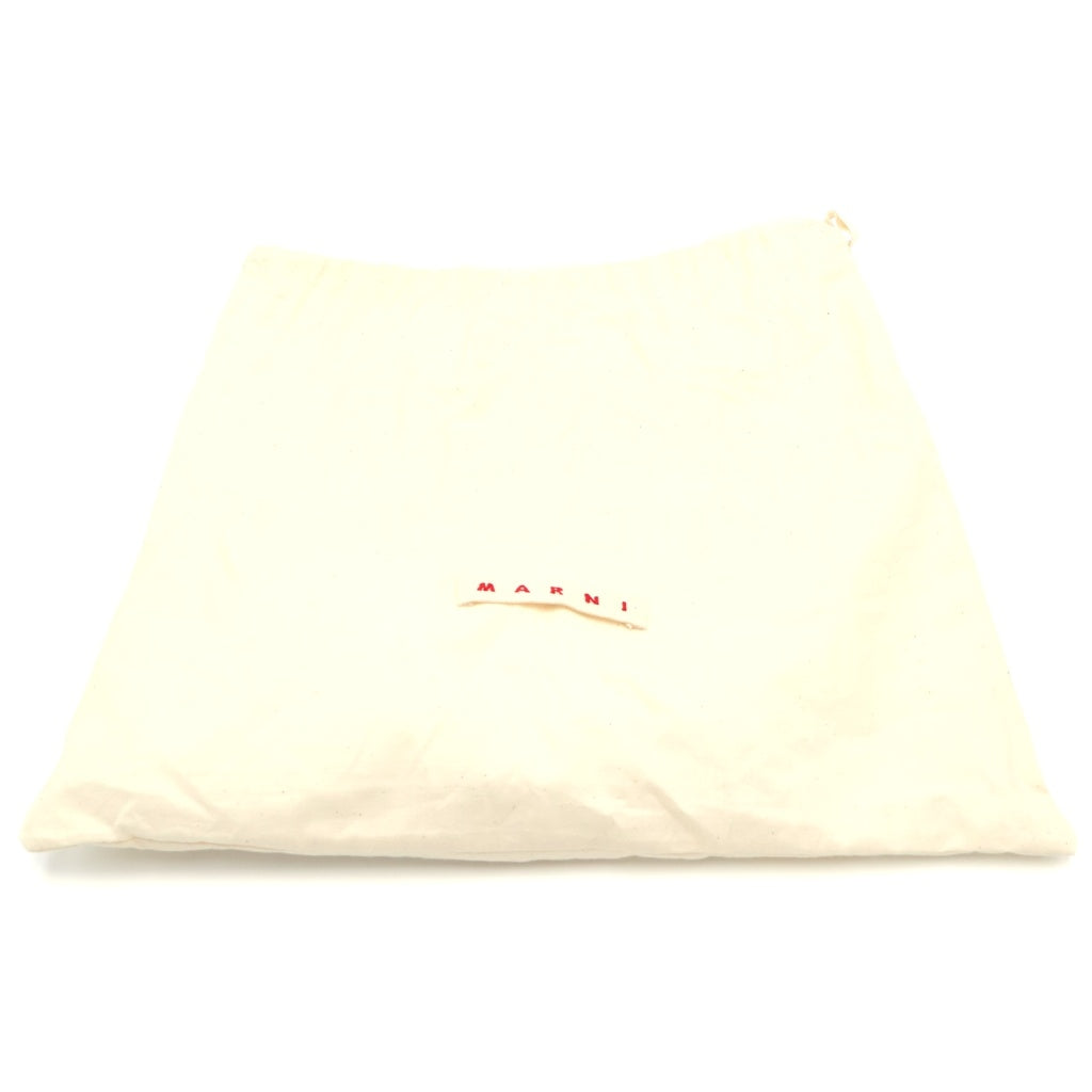 MARNI(マルニ) TRUNK SOFT トランク ソフト レザー ショルダーバッグ ブラック ゴールド金具