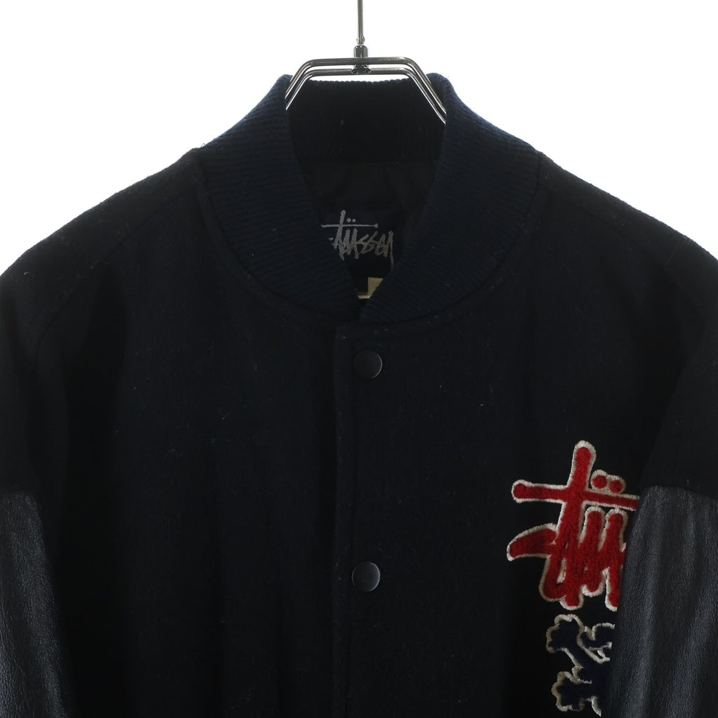 STUSSY(ステューシー) 90s オールドステューシー スタジャン ブラック L
