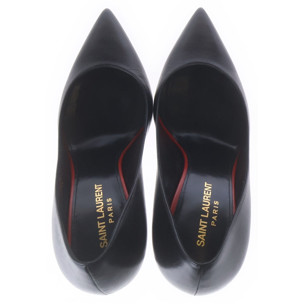 SAINT LAURENT PARIS(サンローランパリ) アニヤ ポインテッドトゥ レザーパンプス ブラック 36 1/2 489751 レディース