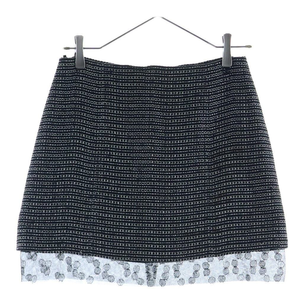 CHANEL(シャネル) 裾レースツイードスカート ブラック #36 P22251V13148 レディース