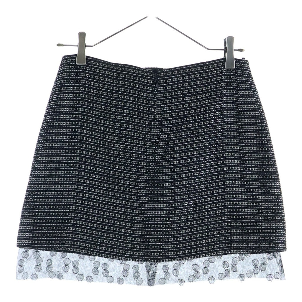 CHANEL(シャネル) 裾レースツイードスカート ブラック #36 P22251V13148 レディース