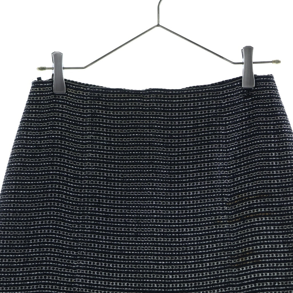 CHANEL(シャネル) 裾レースツイードスカート ブラック #36 P22251V13148 レディース