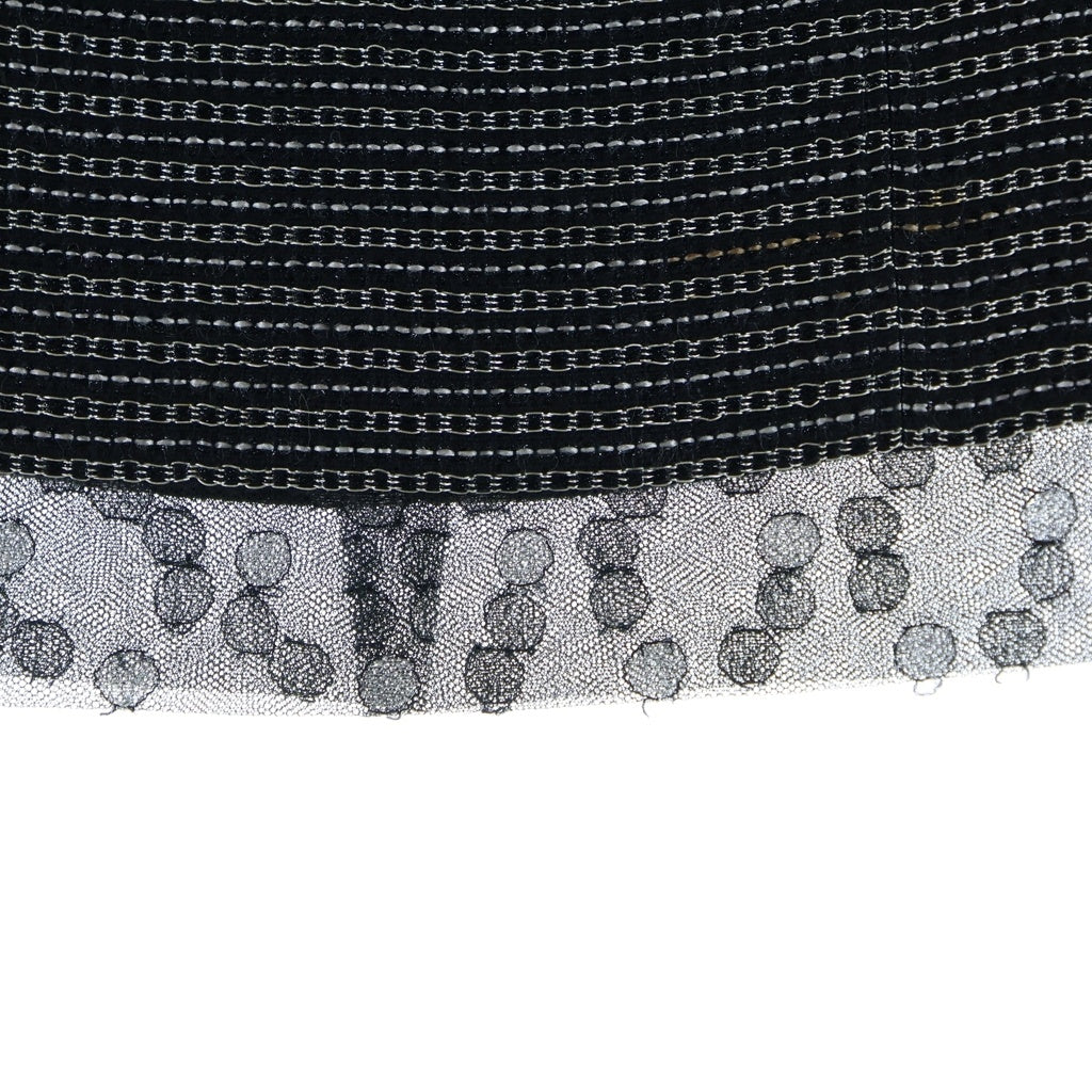 CHANEL(シャネル) 裾レースツイードスカート ブラック #36 P22251V13148 レディース