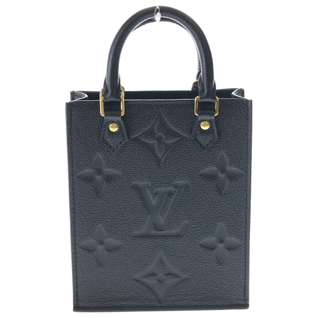 LOUIS VUITTON(ルイヴィトン) アンプラント プティットサックプラ 2WAYバッグ ミニショルダーバッグ ブラック ノワール レザー M80478 ゴールド金具 レディース