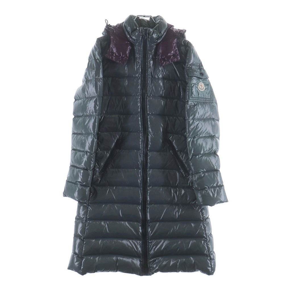 MONCLER(モンクレール) MOKA モカ フーデッド ダウン ロングジャケット コート グレー 020934931150 レディース