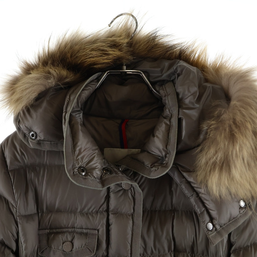 MONCLER(モンクレール) 15AW HERMIFUR エルミファー ロングダウンジャケット ベージュ レディース A209349955615 53048