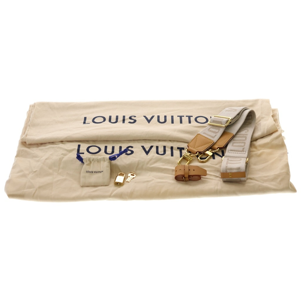 LOUIS VUITTON(ルイヴィトン) ×NIGO モノグラムストライプ キーポルバンドリエール50 2WAYバッグ ハンドバッグ ボストンバッグ ショルダーバッグ トラベルバッグ レザー×PVC M45967 レディース