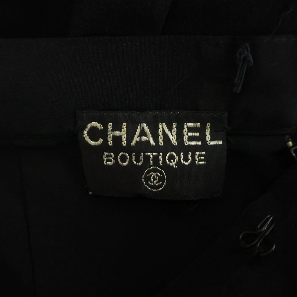 CHANEL(シャネル) プリーツ ロングスカート ブラック レディース