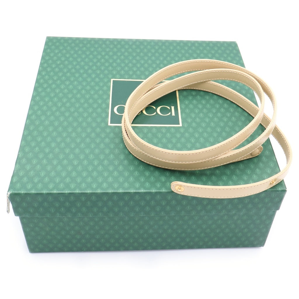 GUCCI(グッチ) バンブー 2wayハンドバッグ ショルダーバッグ ベージュ レザー 000 46 0188 ゴールド金具 レディース