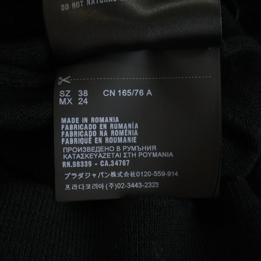 PRADA(プラダ) ウール ニット 長袖カーディガン ブラック レディース DNA525