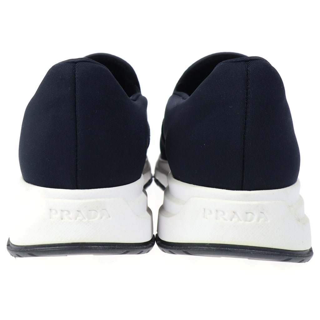 PRADA(プラダ) PRAX01 ビジュー装飾 ローカット スリッポン シューズ ブラック レディース