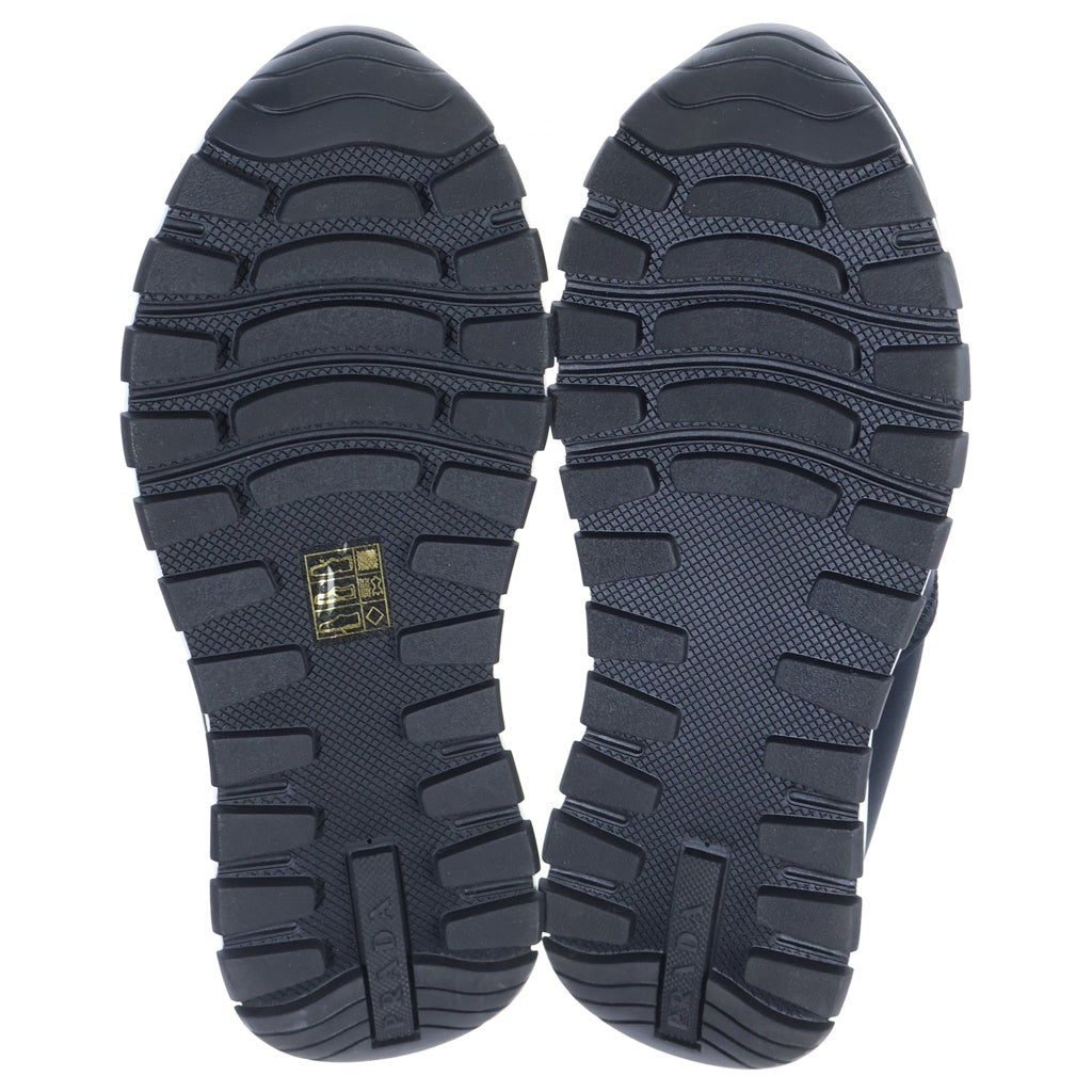 PRADA(プラダ) PRAX01 ビジュー装飾 ローカット スリッポン シューズ ブラック レディース