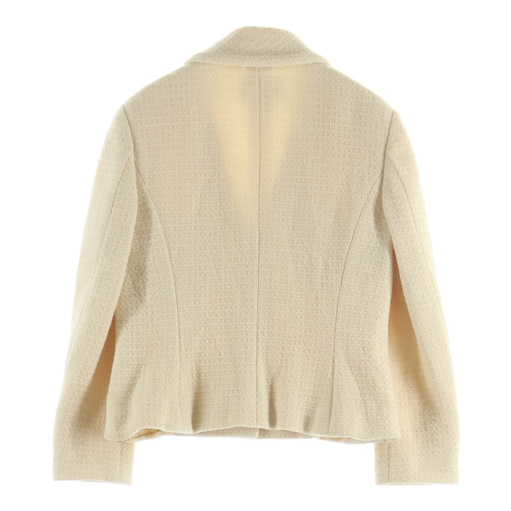 CHANEL(シャネル) 02C クルーズ ウールツイード 4B テーラードジャケット アイボリー レディース P18924V10484