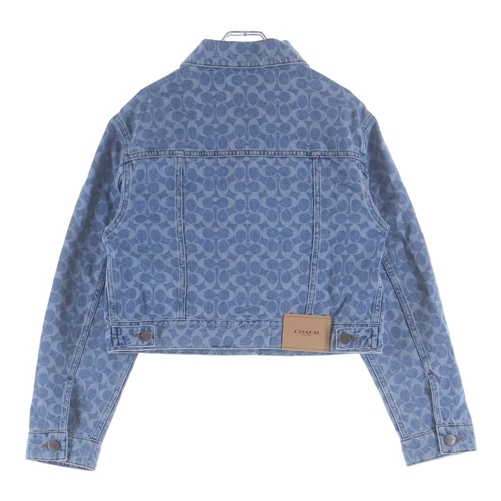 COACH(コーチ) シグネチャー デニムジャケット ブルー #XS レディース